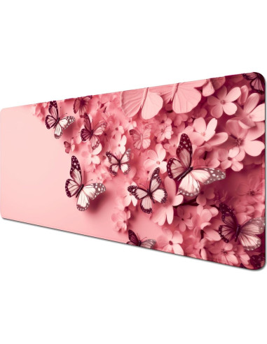 Alfombrilla de Ratón Grande Genérico 70x30 cm Rosa Antideslizante