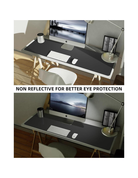 Alfombrilla de escritorio grande AFIING D-4817 Negra 121.9x43.2 cm