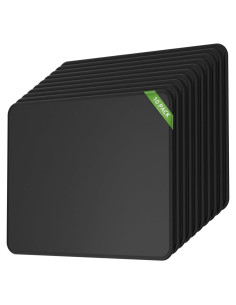 KTRIO Alfombrillas de Ratón Negras - Paquete de 10, 27.9x21.6 cm