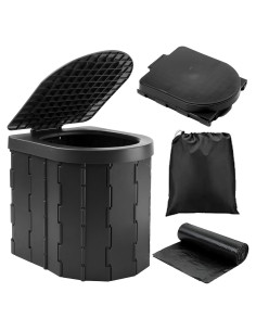 Inodoro Plegable KINSPORY para Camping y Emergencias