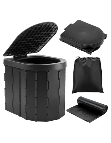 Inodoro Plegable KINSPORY para Camping y Emergencias