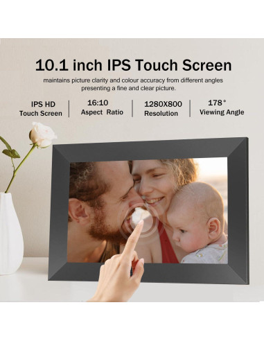 Marco de Fotos Digital WiFi SSINI 10.1" HD 1280x800 32GB