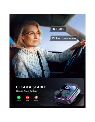 Adaptador Bluetooth 5.4 JOYROOM JR-CCB01 Cargador de Coche 81W