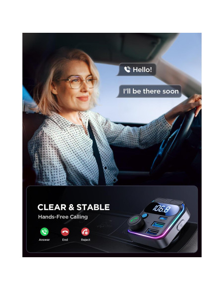 Adaptador Bluetooth 5.4 JOYROOM JR-CCB01 Cargador de Coche 81W