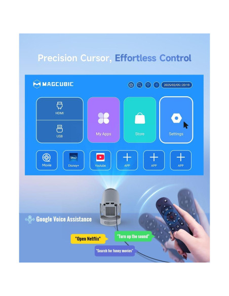 Mini Proyector Portátil Magcubic 1080P WiFi Bluetooth 5W
