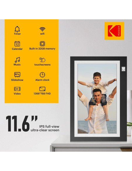 KODAK Marco Digital WiFi 11.6" HD 32GB Pantalla Táctil