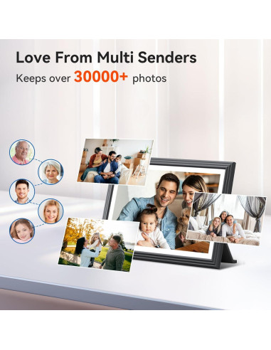 Marco Digital de Fotos TOLOVE 10.1" WiFi 16GB Pantalla HD