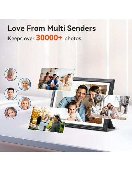 Marco Digital de Fotos TOLOVE 10.1" WiFi 16GB Pantalla HD