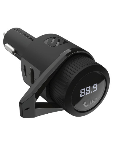 Transmisor FM Bluetooth Scosche BTFM9 para coche, carga USB-C