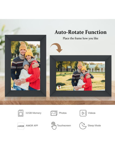 Marco de Fotos Digital AEEZO 10.1" WiFi 32GB Pantalla Táctil
