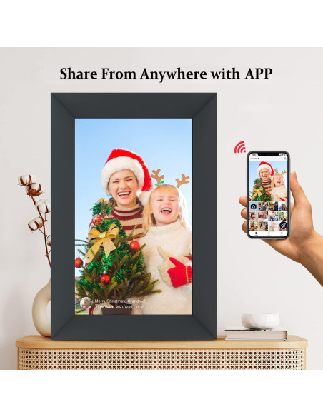 Marco de Fotos Digital AEEZO 10.1" WiFi 32GB Pantalla Táctil