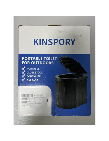Inodoro Plegable KINSPORY para Camping y Emergencias
