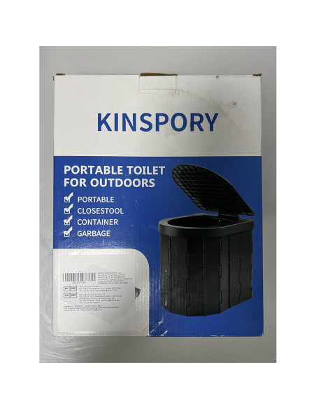 Inodoro Plegable KINSPORY para Camping y Emergencias