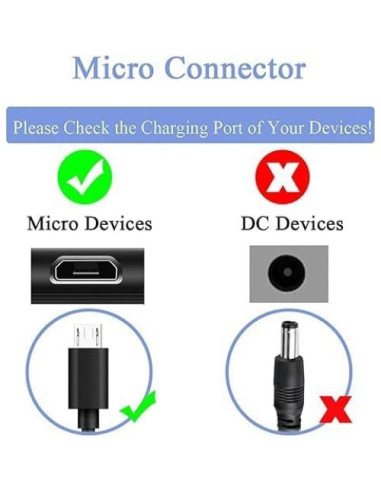 Adaptador de Carga Micro USB Goffeu para Roku Streaming Stick