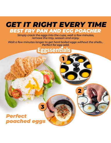 Sartén Antiadherente Eggssentials 6 Tazas 25,4 cm