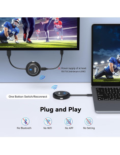 Transmisor y receptor HDMI inalámbrico 4K 4URPC SP004K 2