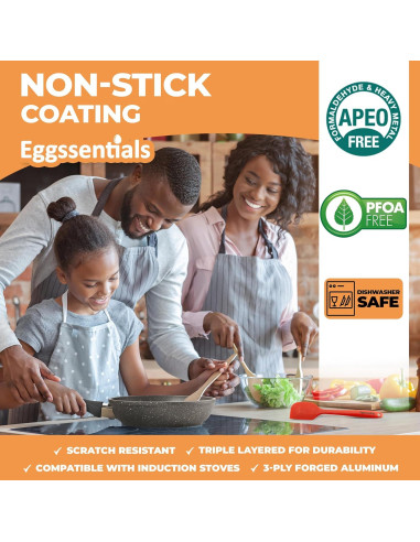 Sartén Antiadherente Eggssentials 6 Tazas 25,4 cm