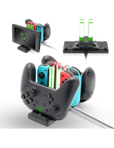 Dock de Carga 6 en 1 FunDirect para Controladores Nintendo Switch 2