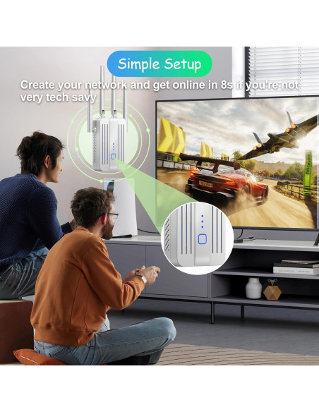 Amplificador de Señal WiFi Ellis Kasp 300Mbps 928.3m