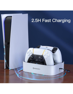 Estación de Carga Doble Newdery para Controlador PS5 y DualSense Edge 2