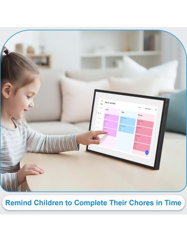 Calendario Digital 10.1" BQQJDD con Marco de Fotos y WiFi