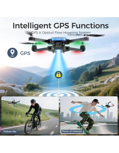 Dron GPS UFLYTOO G10 con cámara 4K y pantalla HD