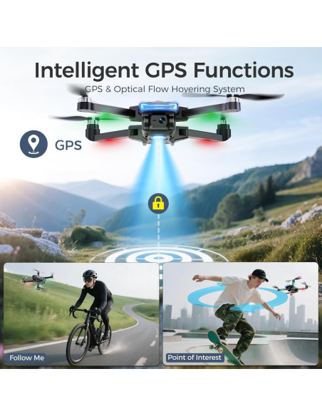 Dron GPS UFLYTOO G10 con cámara 4K y pantalla HD