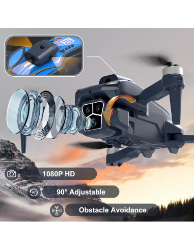 Dron F179 Govogorc con cámara 1080P y motores sin escobillas