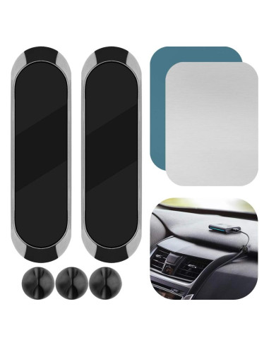 Soporte Magnético para Coche GEEKRIA Echo Auto Universal Plata