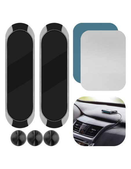 Soporte Magnético para Coche GEEKRIA Echo Auto Universal Plata Soporte Magnético para Coche GEEKRIA Echo Auto Universal Plata