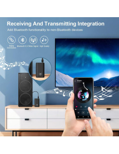 Adaptador Bluetooth 5.3 Ankilo para Coche - Receptor Aux Inalámbrico 2