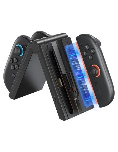Cargador J-Con Younik 4 en 1 para Nintendo Switch 2 con USB-C