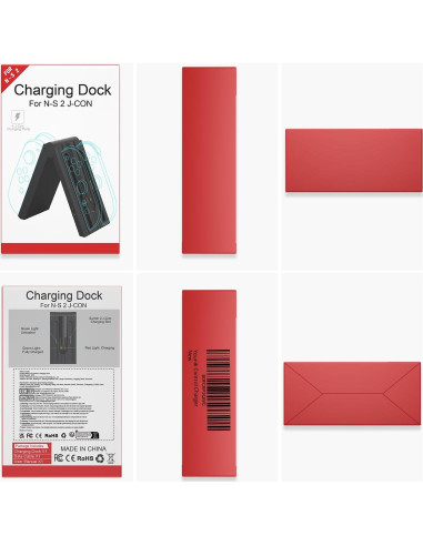 Cargador J-Con Younik 4 en 1 para Nintendo Switch 2 con USB-C