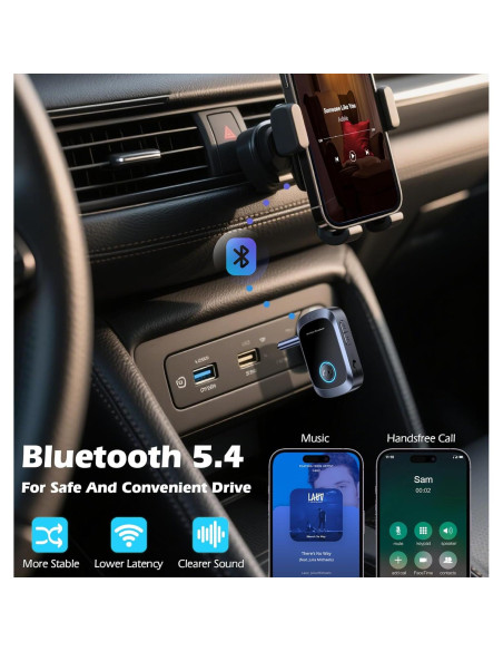 Adaptador Bluetooth AUX KAIY C86 para coche y hogar
