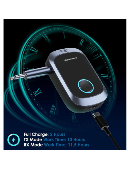 Adaptador Bluetooth AUX KAIY C86 para coche y hogar