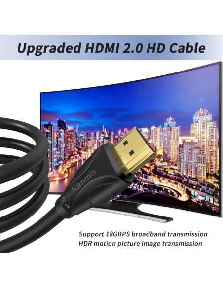 Cable HDMI 4K 22.86m Kanmis 18Gbps Alta Velocidad