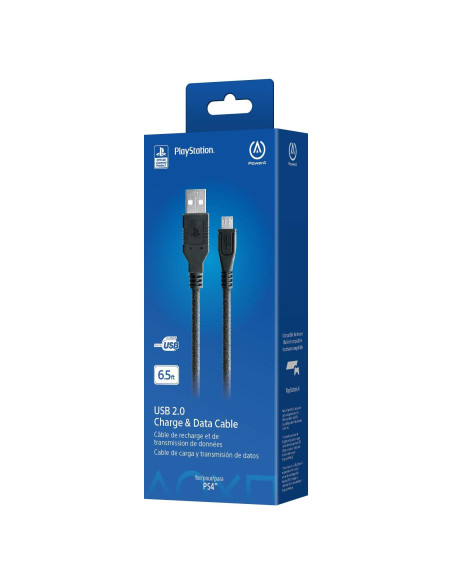 Cable de Carga USB PowerA para PS4 - 1.98m, Alta Velocidad