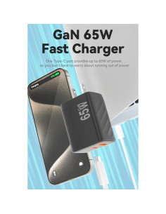 Cargador Rápido USB C 65W CUGUNU para MacBook y Smartphones 2