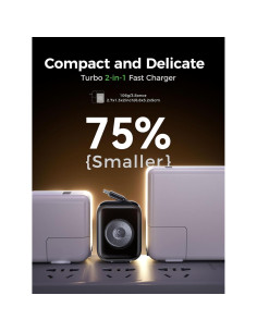 Cargador de Pared Retráctil 35W GaN3 Threekey USB-C para Viajes 2