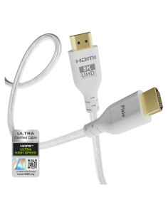 Cable HDMI 2.1 Pixio Blanco 3.05 m Ultra Alta Velocidad 8K