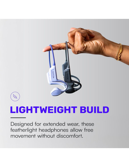 Auriculares de Conducción Ósea Raycon Gris, Bluetooth IP68, 13h