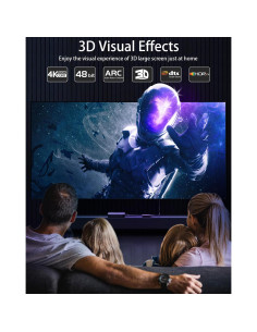 Cable HDMI 4K 15M Leadstar Alta Velocidad 2.0 Trenzado 2