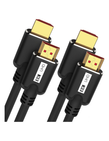 Cable HDMI 8K 3M 2Pack KOMGILK Alta Velocidad 48Gbps
