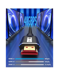 Cable HDMI 8K 3M 2Pack KOMGILK Alta Velocidad 48Gbps 2