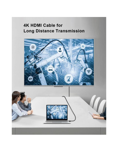 Cable HDMI 15m KIMTABO Ultra Alta Velocidad 4K 60Hz