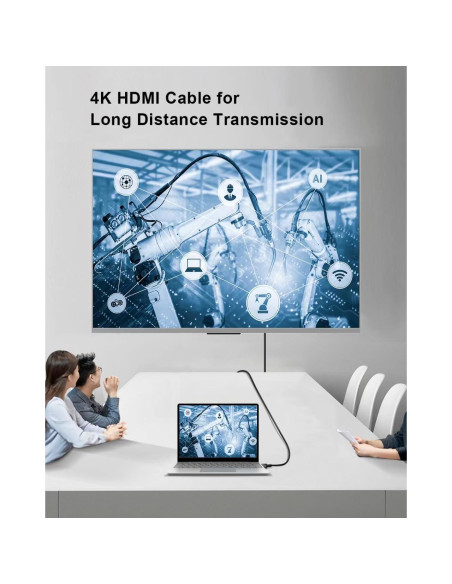 Cable HDMI 15m KIMTABO Ultra Alta Velocidad 4K 60Hz