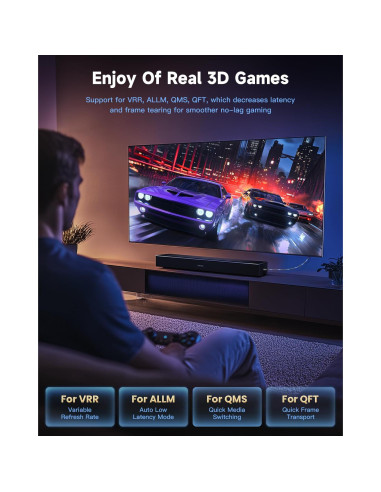 Cable HDMI 8K ARISKEEN 1.83m 2-Pack Alta Velocidad 48Gbps