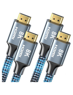 Cable HDMI 8K 3 m CABNEER 2 Pack Alta Velocidad 48Gbps
