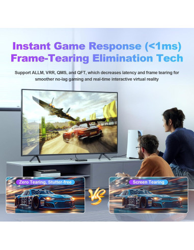 Cable HDMI 2.1 Fibopitcal 1.8m Ultra Alta Velocidad 48Gbps