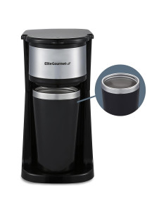 Cafetera Compacta Elite Gourmet EHC112 600W 14Oz Acero Inoxidable